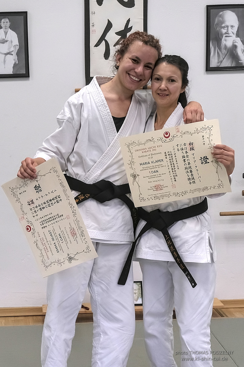 Karate und Kobudo Prüfungen 13.7.2024