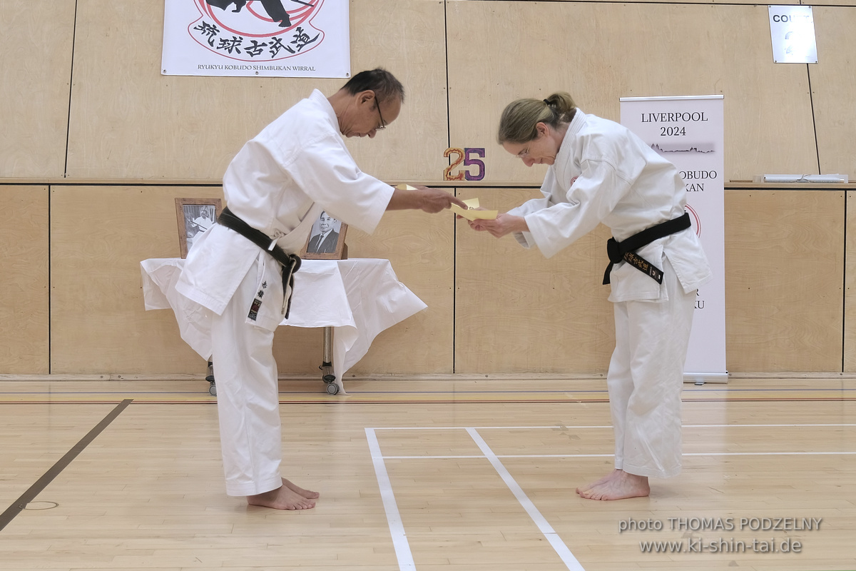 Ryûkyû Kobudô Lehrgang mit Kaichô Hiroshi Akamine in Liverpool 23.-26.8.2024