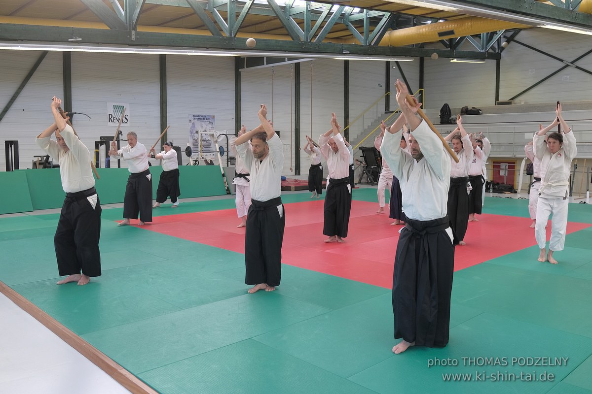 Aikidô Lehrgang mit Yasuhiro Saitô Sensei in Rennes/Frankreich 28.2.-2.3.2025