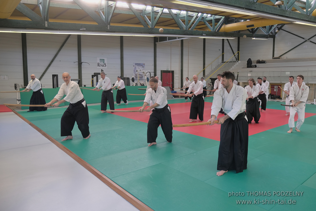 Aikidô Lehrgang mit Yasuhiro Saitô Sensei in Rennes/Frankreich 28.2.-2.3.2025