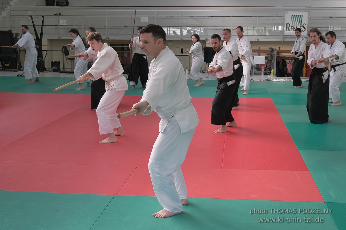 Aikidô Lehrgang mit Yasuhiro Saitô Sensei in Rennes/Frankreich 28.2.-2.3.2025