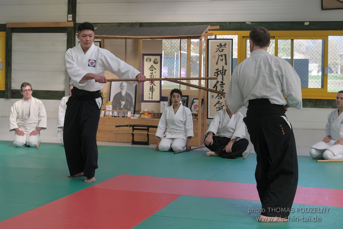 Aikidô Lehrgang mit Yasuhiro Saitô Sensei in Rennes/Frankreich 28.2.-2.3.2025