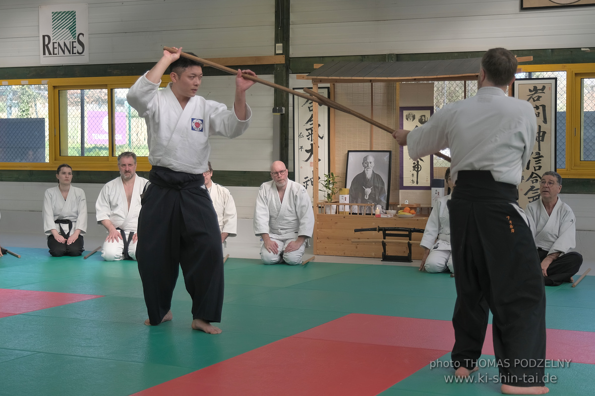 Aikidô Lehrgang mit Yasuhiro Saitô Sensei in Rennes/Frankreich 28.2.-2.3.2025