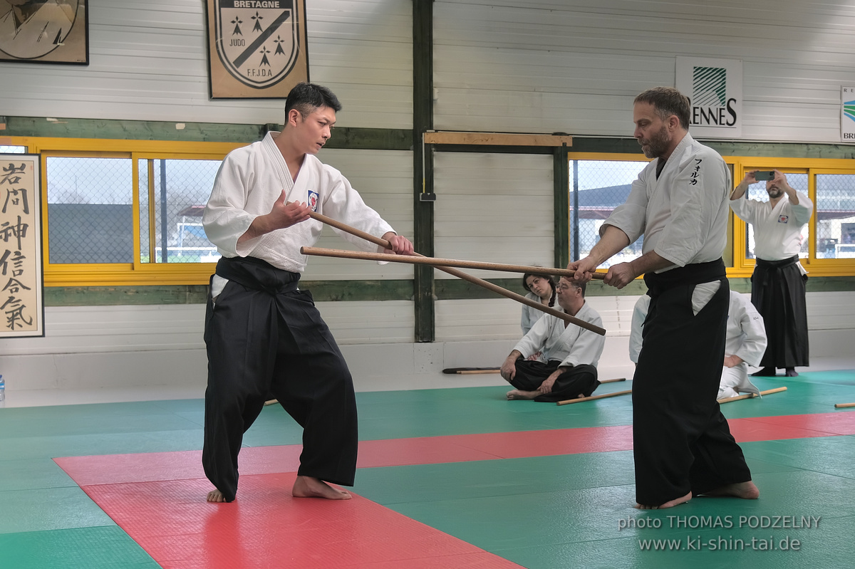 Aikidô Lehrgang mit Yasuhiro Saitô Sensei in Rennes/Frankreich 28.2.-2.3.2025