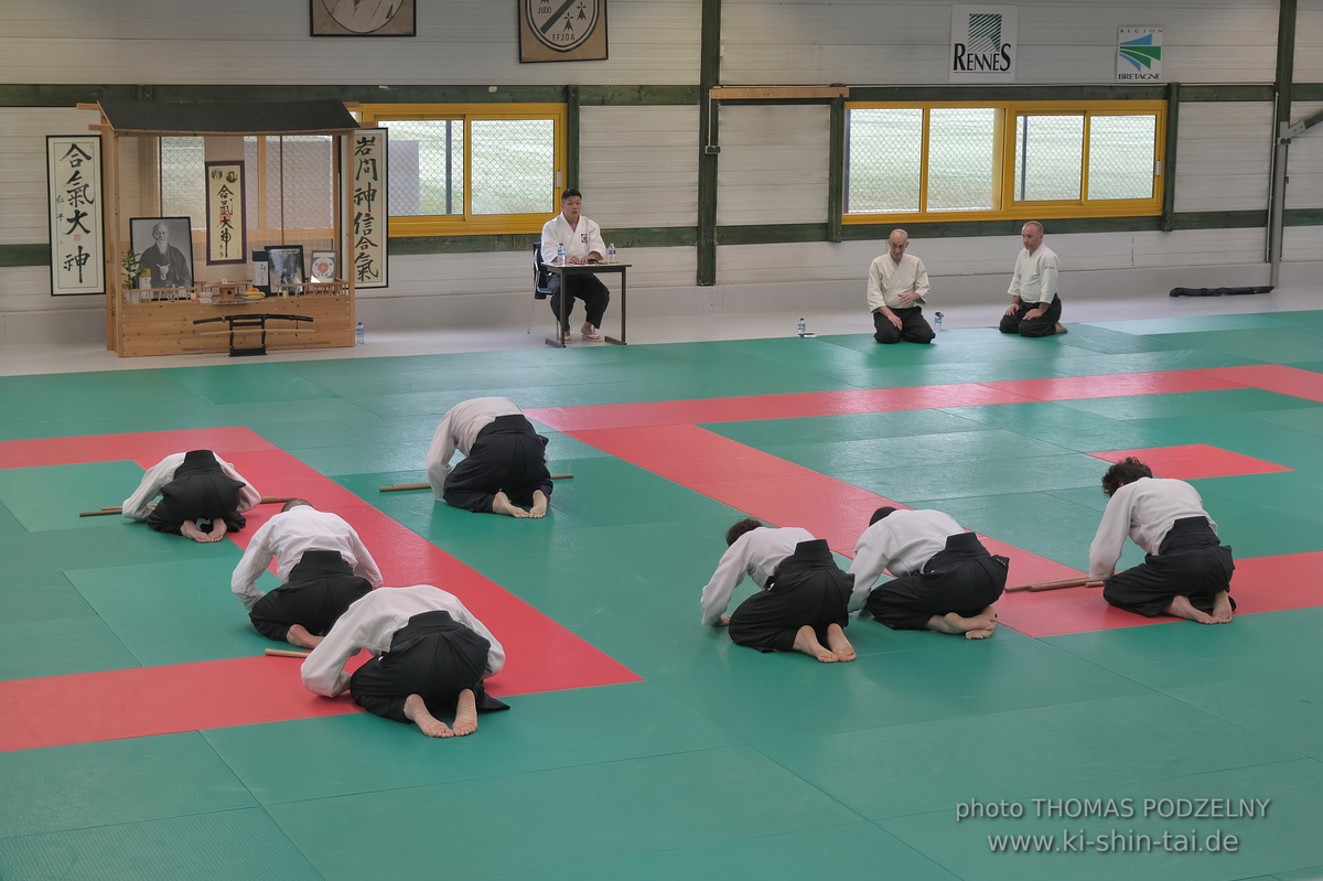 Aikidô Lehrgang mit Yasuhiro Saitô Sensei in Rennes/Frankreich 28.2.-2.3.2025