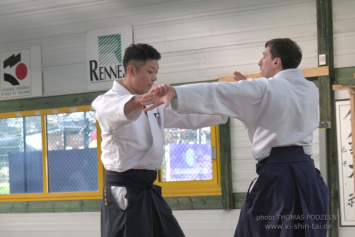 Aikidô Lehrgang mit Yasuhiro Saitô Sensei in Rennes/Frankreich 28.2.-2.3.2025