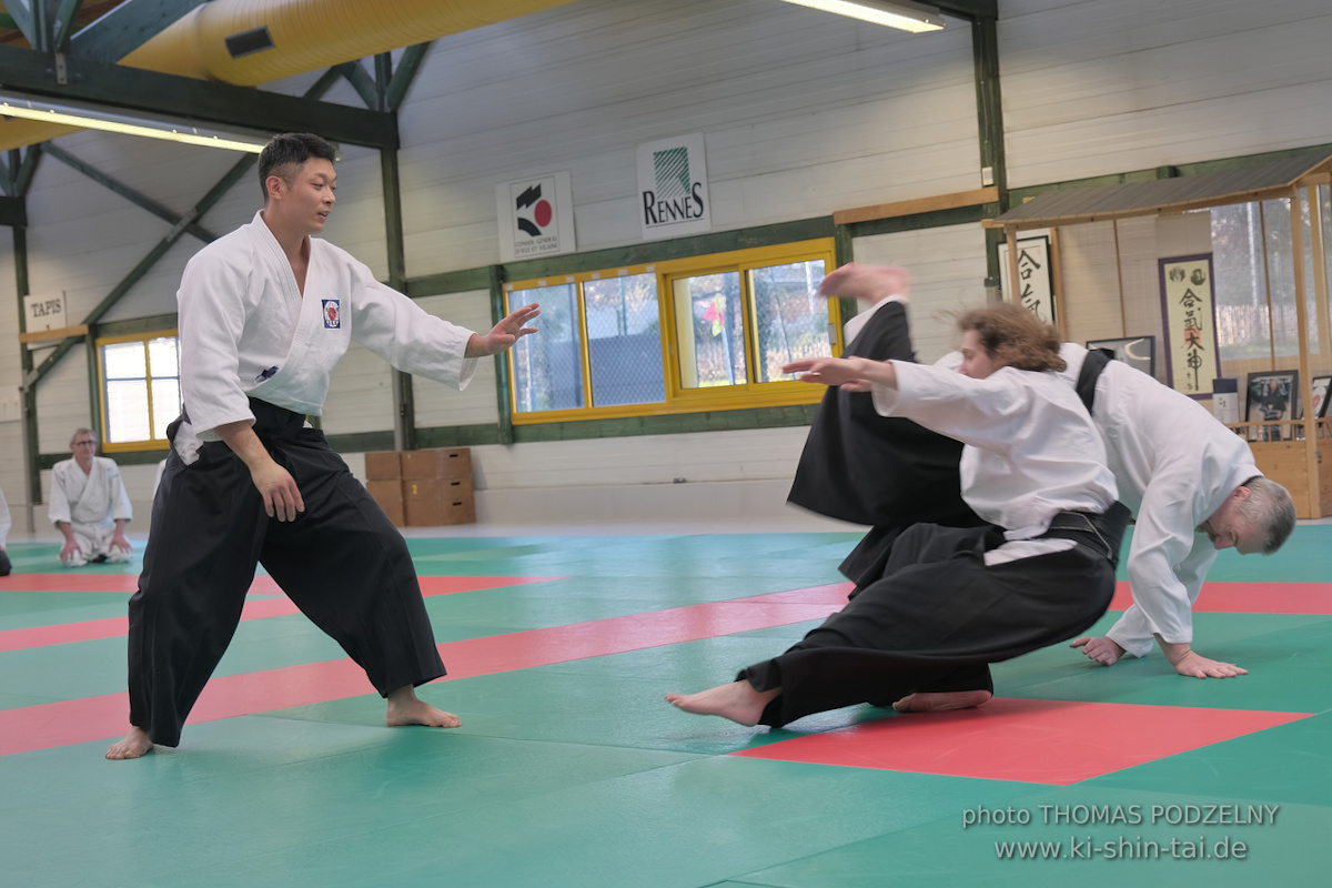 Aikidô Lehrgang mit Yasuhiro Saitô Sensei in Rennes/Frankreich 28.2.-2.3.2025