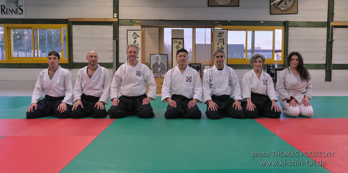 Aikidô Lehrgang mit Yasuhiro Saitô Sensei in Rennes/Frankreich 28.2.-2.3.2025