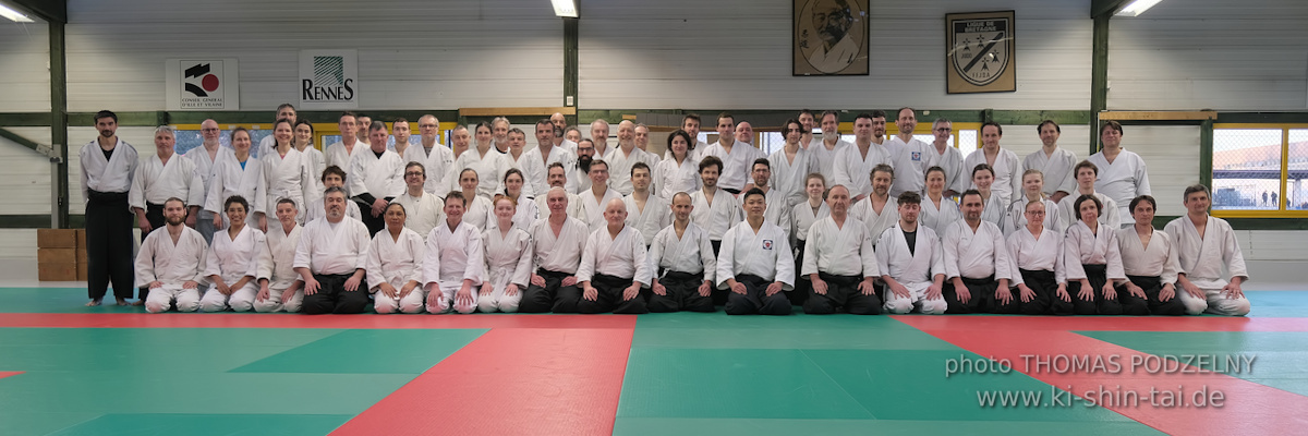 Aikidô Lehrgang mit Yasuhiro Saitô Sensei in Rennes/Frankreich 28.2.-2.3.2025